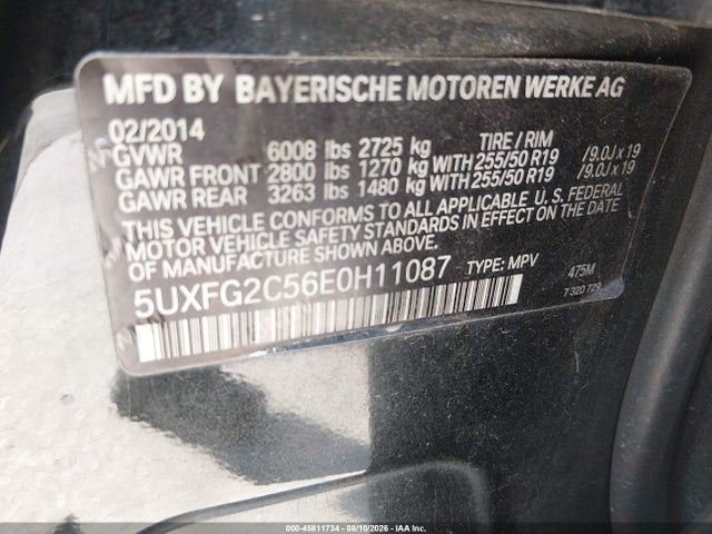 5UXFG2C56E0H11087 BMW X6 Xdrive35i