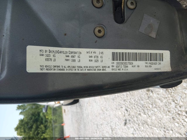 Aukcja sprzedaży 2005 Dodge Neon Sxt, vin: 1B3ES56C65D175630, numer aukcji: 45811985