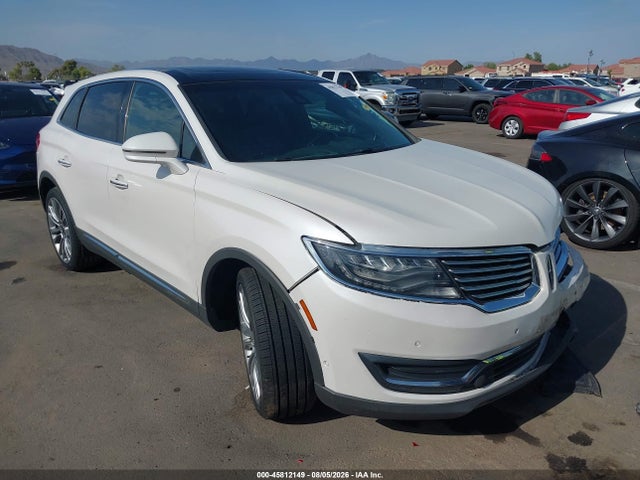 45812149 :رقم المزاد ، 2LMTJ8LP3GBL21122 vin ، 2016 Lincoln Mkx Reserve مزاد بيع