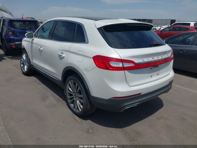 Aukcja sprzedaży 2016 Lincoln Mkx Reserve, vin: 2LMTJ8LP3GBL21122, numer aukcji: 45812149