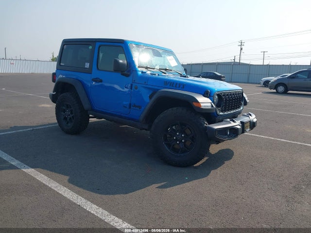 Auction sale of the 2026 Jeep Wrangler Willys 4x4, vin: 1C4PJXAN8TW163995, lot number: 45812496