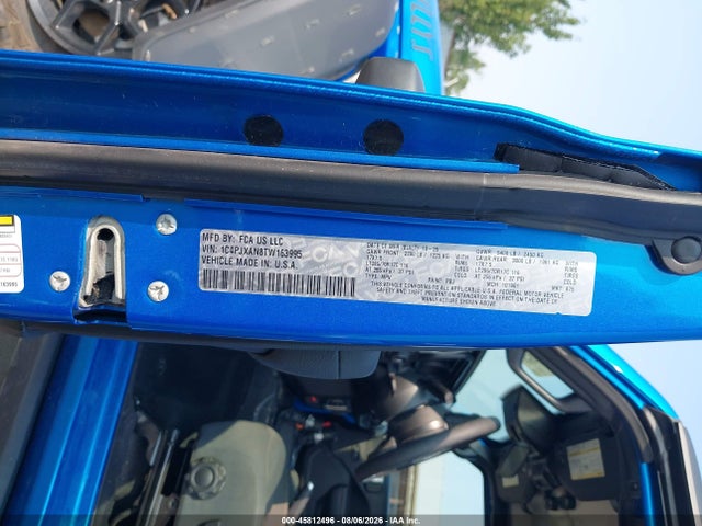 Продаж на аукціоні авто 2026 Jeep Wrangler Willys 4x4, vin: 1C4PJXAN8TW163995, номер лоту: 45812496
