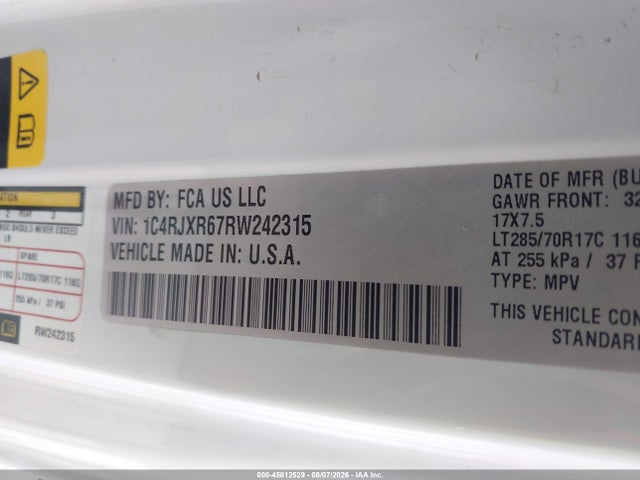 Продажа на аукционе авто 2024 Jeep Wrangler 4xe Rubicon 4xe, vin: 1C4RJXR67RW242315, номер лота: 45812529