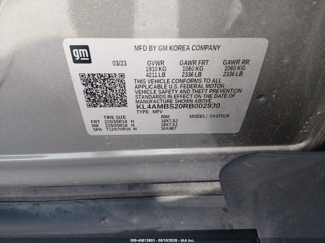 Продаж на аукціоні авто 2024 Buick Encore Gx Preferred Fwd, vin: KL4AMBS20RB002930, номер лоту: 45812603