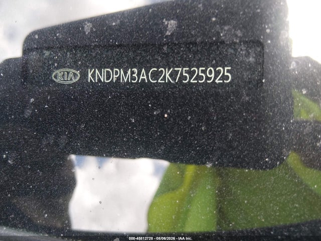 45812728 :رقم المزاد ، KNDPM3AC2K7525925 vin ، 2019 Kia Sportage Lx مزاد بيع