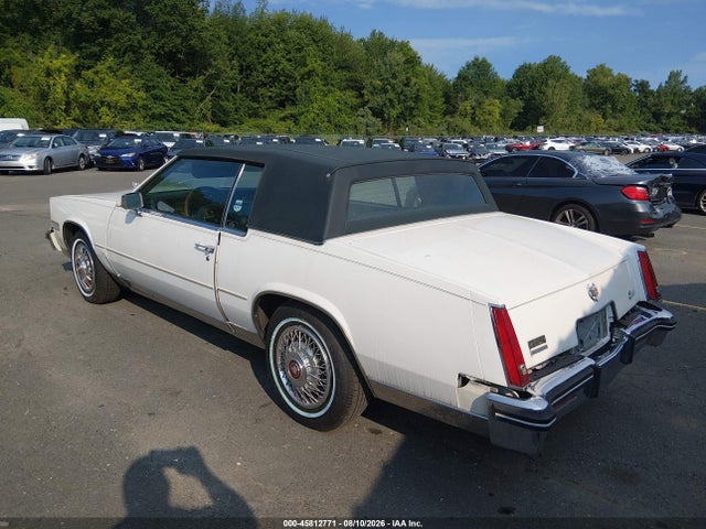 45812771 :رقم المزاد ، 1G6EL578XFE637997 vin ، 1985 Cadillac Eldorado مزاد بيع