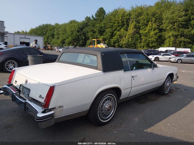 45812771 :رقم المزاد ، 1G6EL578XFE637997 vin ، 1985 Cadillac Eldorado مزاد بيع