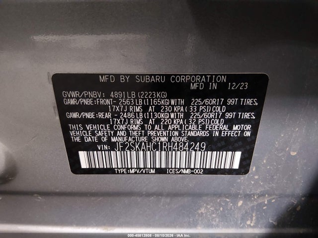 Subaru Forester Wilderness 2024 JF2SKAHC1RH484249 Image 9