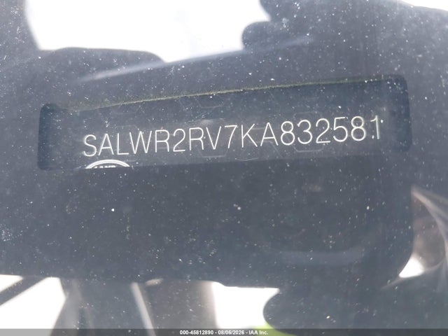 2019 Land Rover Range Rover Sport Hse მანქანა იყიდება აუქციონზე, vin: SALWR2RV7KA832581, აუქციონის ნომერი: 45812890
