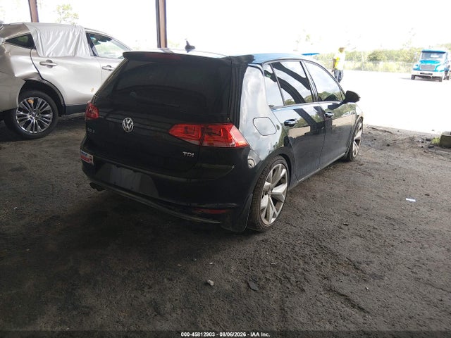 2015 Volkswagen Golf Tdi Sel 4-door მანქანა იყიდება აუქციონზე, vin: 3VW2A7AU0FM012684, აუქციონის ნომერი: 45812903