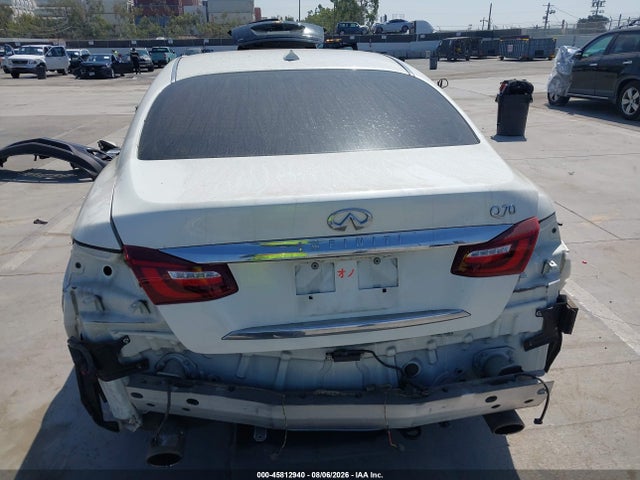 2018 Infiniti Q70 3.7 Luxe მანქანა იყიდება აუქციონზე, vin: JN1BY1AP5JM180995, აუქციონის ნომერი: 45812940