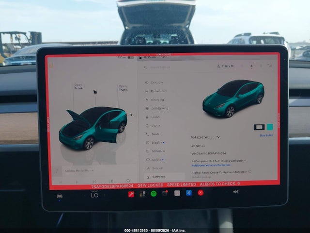 Продаж на аукціоні авто 2023 Tesla Model Y Awd/long Range Dual Motor All-wheel Drive, vin: 7SAYGDEE9PA166524, номер лоту: 45812950