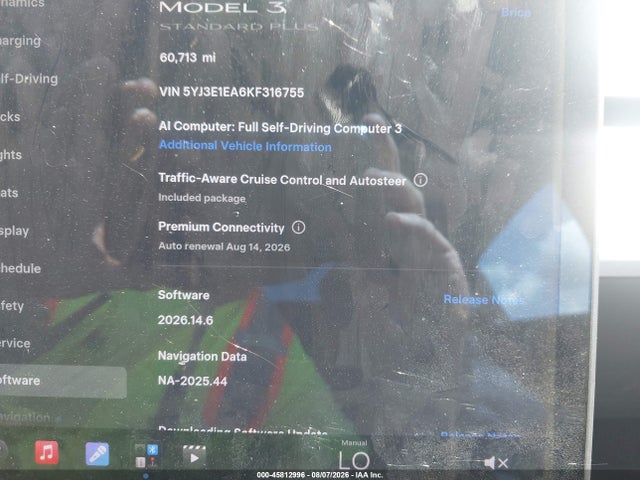 Tesla MODEL 3 2019 5YJ3E1EA6KF316755 Image 14