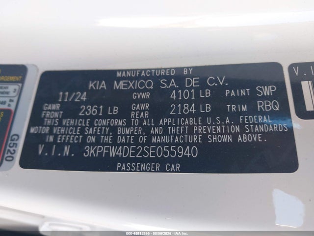 KIA K4 Gt-line 2025 3KPFW4DE2SE055940 Image 9