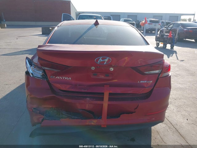 Продаж на аукціоні авто 2017 Hyundai Elantra Limited, vin: 5NPD84LF5HH154381, номер лоту: 45813112