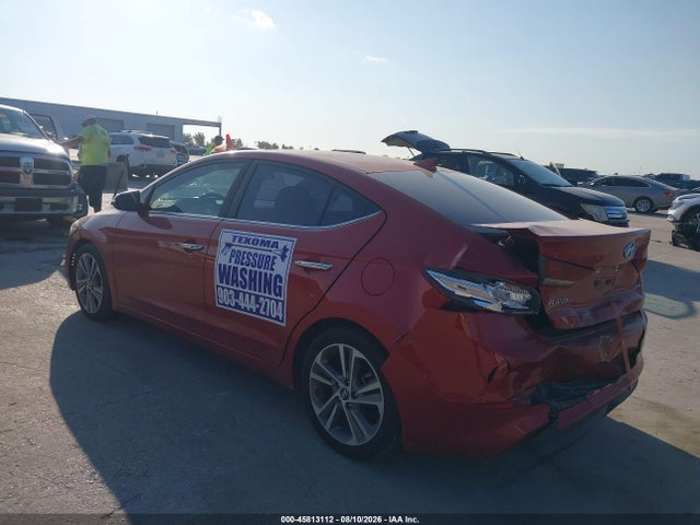 Продаж на аукціоні авто 2017 Hyundai Elantra Limited, vin: 5NPD84LF5HH154381, номер лоту: 45813112