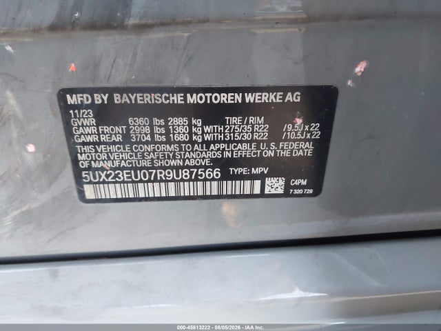 5UX23EU07R9U87566 BMW X5 Xdrive40i
