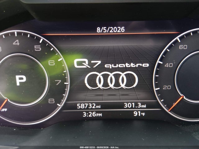 45813233 :رقم المزاد ، WA1LHAF72KD039310 vin ، 2019 Audi Q7 45 Premium/45 Se Premium مزاد بيع