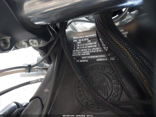 Aukcja sprzedaży 2021 Indian Motorcycle Co. Roadmaster Dark Horse, vin: 56KTKDBB9M3395257, numer aukcji: 45813255