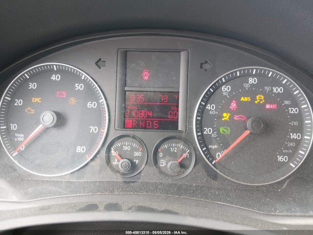 2009 Volkswagen Jetta Se მანქანა იყიდება აუქციონზე, vin: 3VWRZ71KX9M140487, აუქციონის ნომერი: 45813310