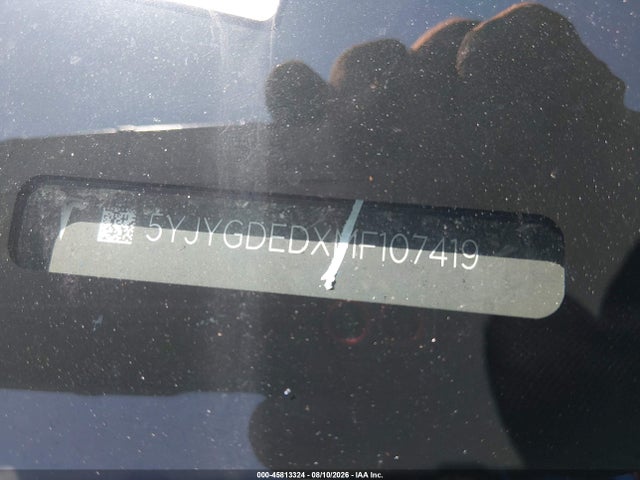 2021 Tesla Model Y Standard Range Rear-wheel Drive მანქანა იყიდება აუქციონზე, vin: 5YJYGDEDXMF107419, აუქციონის ნომერი: 45813324