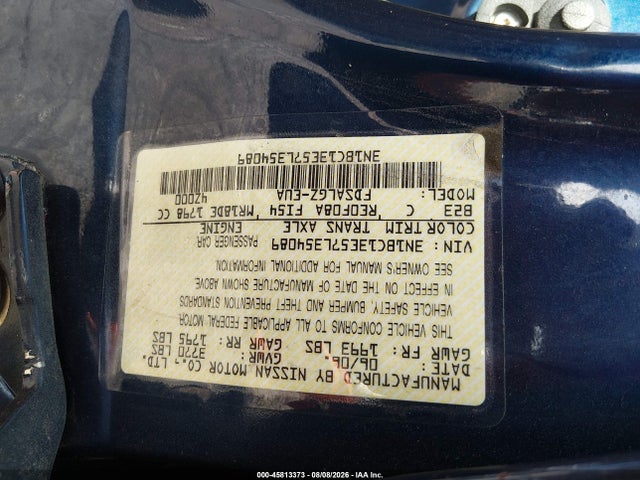 Продаж на аукціоні авто 2007 Nissan Versa 1.8sl, vin: 3N1BC13E57L354089, номер лоту: 45813373