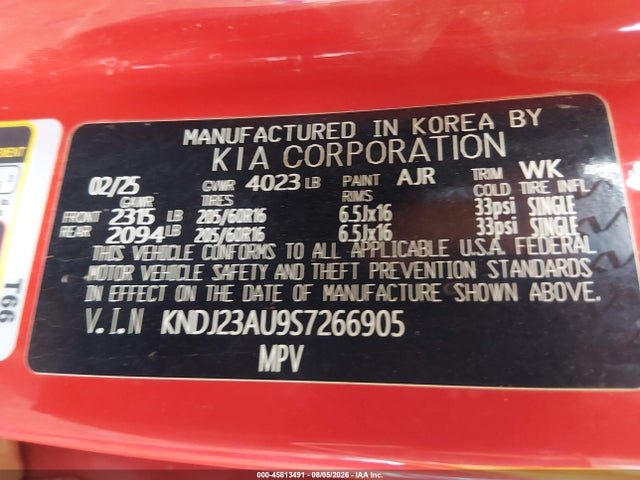 KIA SOUL LX 2025 KNDJ23AU9S7266905 Image 9