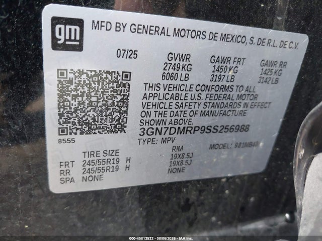 Chevrolet EQUINOX LT 2025 3GN7DMRP9SS256988 Image 9