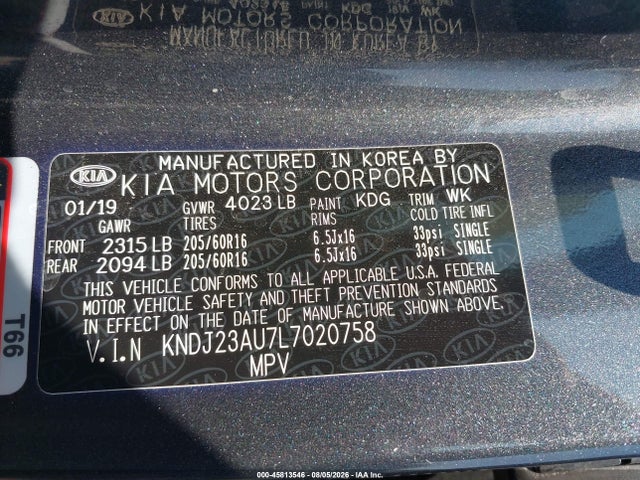 KIA SOUL S 2020 KNDJ23AU7L7020758 Image 9