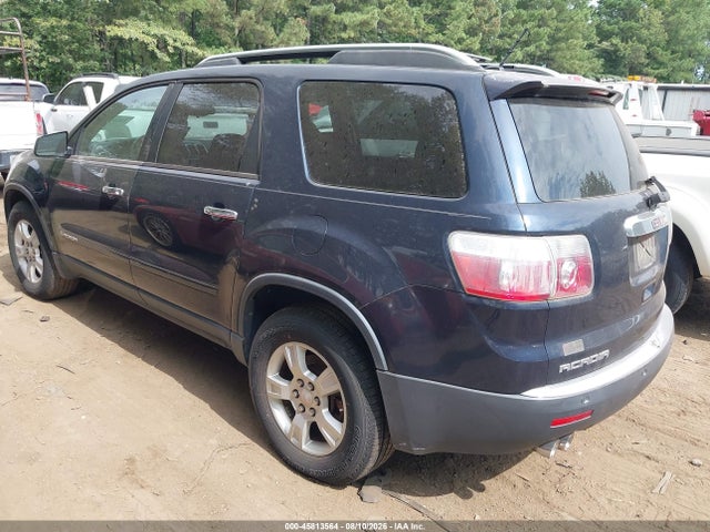 45813564 :رقم المزاد ، 1GKEV13737J141966 vin ، 2007 Gmc Acadia Sle-1 مزاد بيع