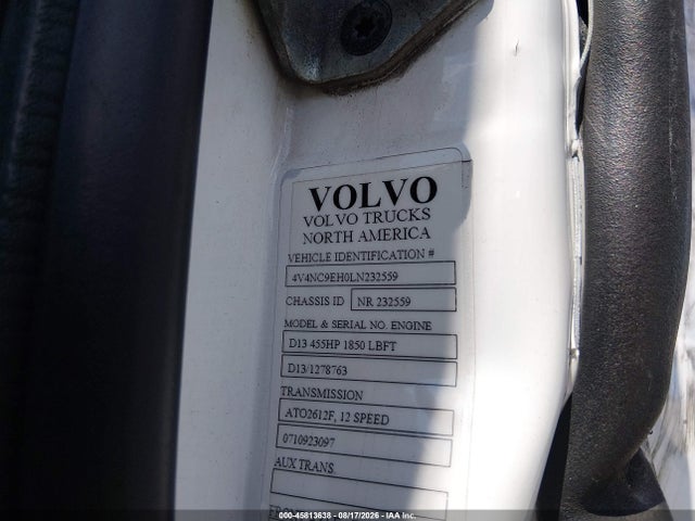 Aukcja sprzedaży 2020 Volvo Vnl, vin: 4V4NC9EH0LN232559, numer aukcji: 45813638