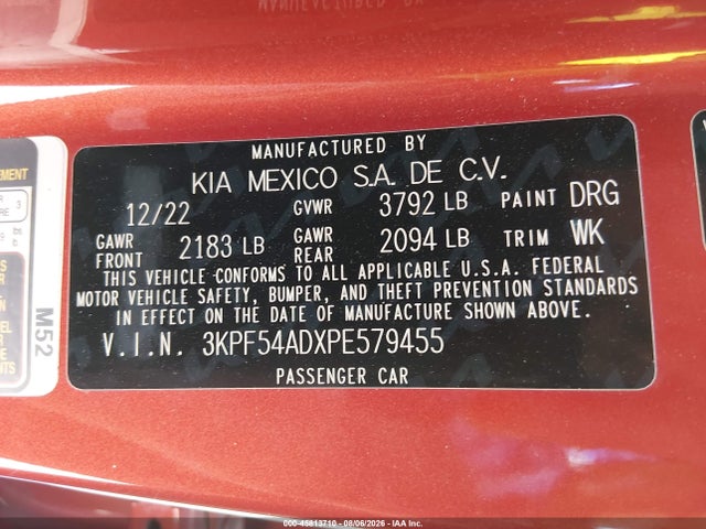 KIA Forte Gt-line 2023 3KPF54ADXPE579455 Image 9
