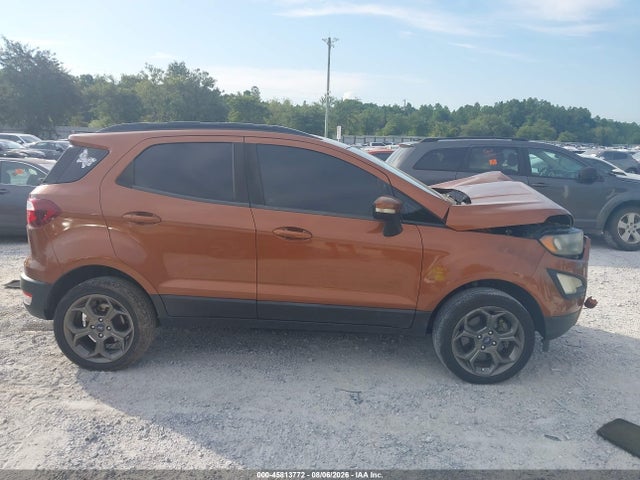 45813772 :رقم المزاد ، MAJ6P1CL3JC203326 vin ، 2018 Ford Ecosport Ses مزاد بيع