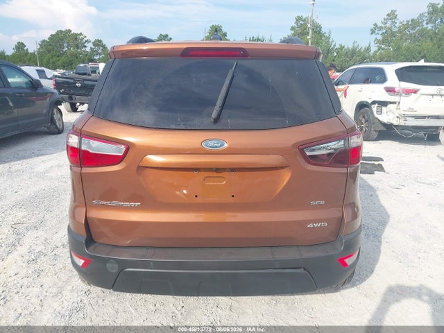 45813772 :رقم المزاد ، MAJ6P1CL3JC203326 vin ، 2018 Ford Ecosport Ses مزاد بيع