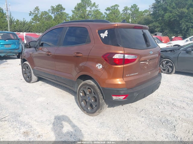 45813772 :رقم المزاد ، MAJ6P1CL3JC203326 vin ، 2018 Ford Ecosport Ses مزاد بيع