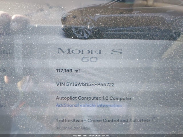 Tesla MODEL S 2014 5YJSA1S15EFP55722 Image 7