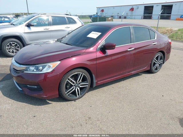 2017 Honda Accord Sport მანქანა იყიდება აუქციონზე, vin: 1HGCR2F53HA143596, აუქციონის ნომერი: 45813856