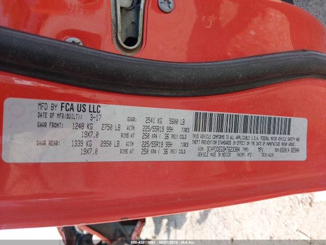 Продажа на аукционе авто 2017 Dodge Journey Gt Awd, vin: 3C4PDDEG3HT623384, номер лота: 45813863