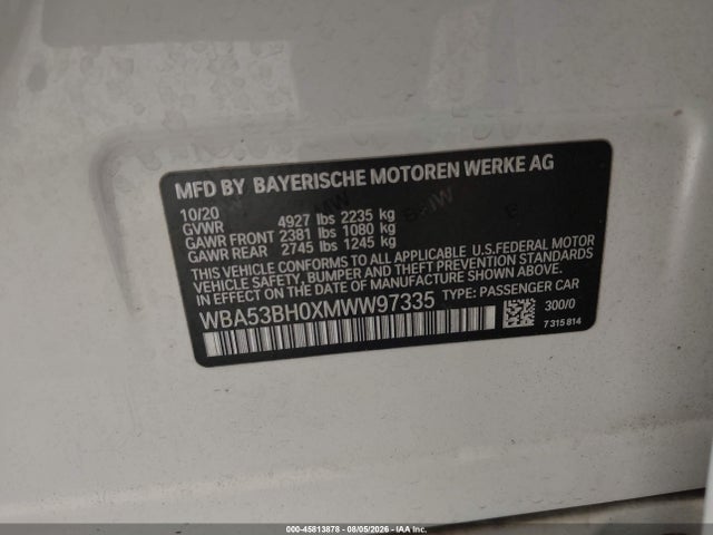 WBA53BH0XMWW97335 BMW 530I