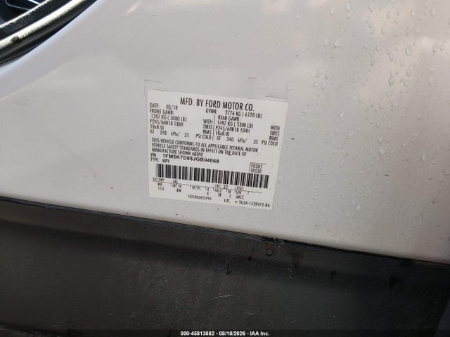 Продаж на аукціоні авто 2018 Ford Explorer Xlt, vin: 1FM5K7D88JGB04068, номер лоту: 45813882