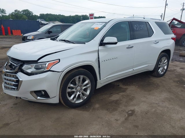 45813900 :رقم المزاد ، 1GNEVKKWXJJ122727 vin ، 2018 Chevrolet Traverse High Country مزاد بيع