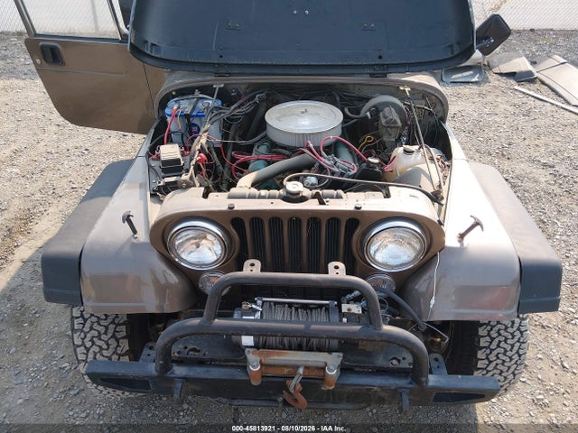 Продаж на аукціоні авто 1978 Jeep Cj-7, vin: J8F93EA085127, номер лоту: 45813921