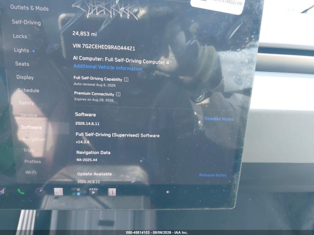 Aukcja sprzedaży 2024 Tesla Cybertruck All-wheel Drive, vin: 7G2CEHED9RA044421, numer aukcji: 45814103