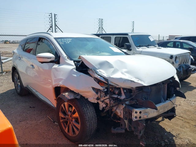 2018 Nissan Murano Sl მანქანა იყიდება აუქციონზე, vin: 5N1AZ2MG1JN184765, აუქციონის ნომერი: 45814235