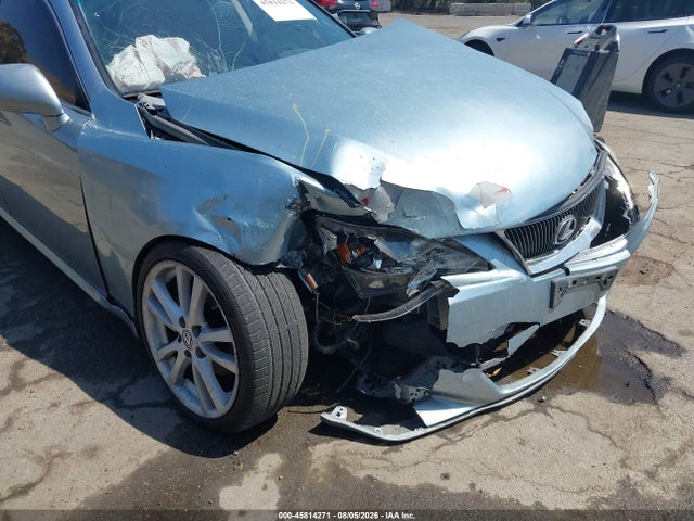 2007 Lexus Is 250 მანქანა იყიდება აუქციონზე, vin: JTHBK262575048077, აუქციონის ნომერი: 45814271