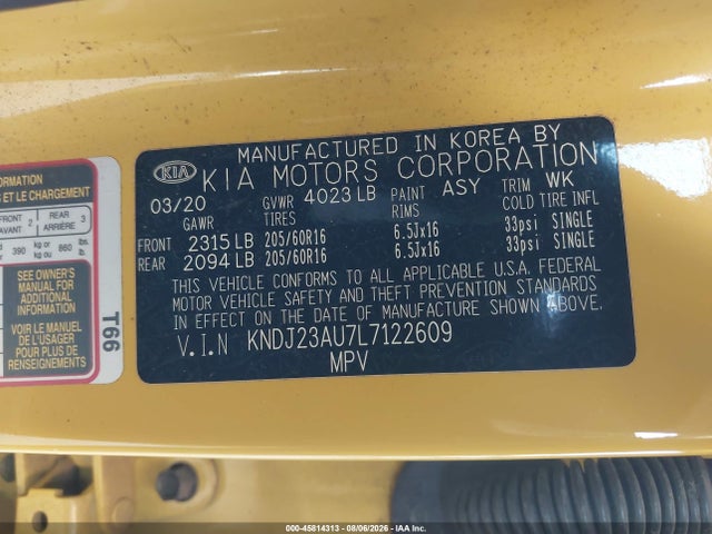 KIA SOUL S 2020 KNDJ23AU7L7122609 Image 9