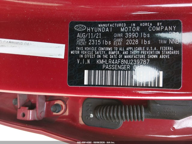 Продажа на аукционе авто 2022 Hyundai Elantra N Line, vin: KMHLR4AF8NU239787, номер лота: 45814360