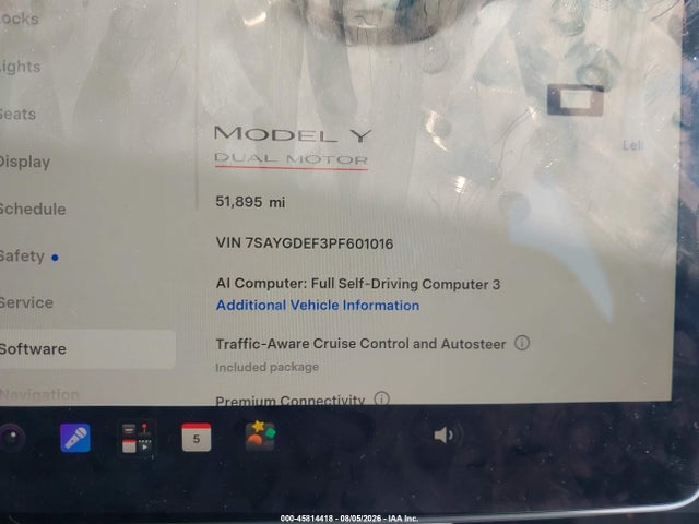 7SAYGDEF3PF601016 Tesla Model Y Performance Dual Motor All-wheel Drive