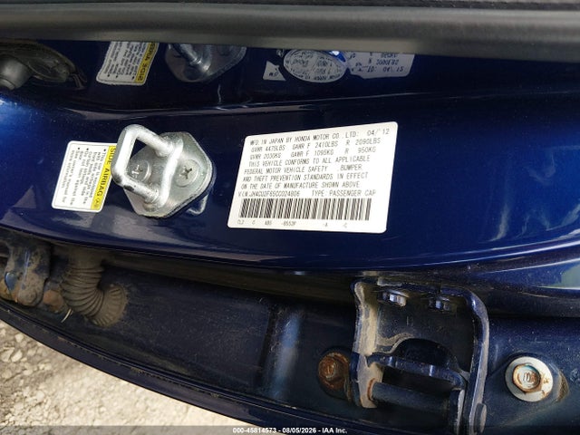 Aukcja sprzedaży 2012 Acura Tsx 2.4, vin: JH4CU2F65CC024806, numer aukcji: 45814573