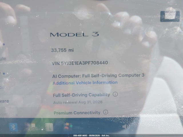 Tesla Model 3 Rear-wheel Drive 2023 5YJ3E1EA3PF708440 Image 7